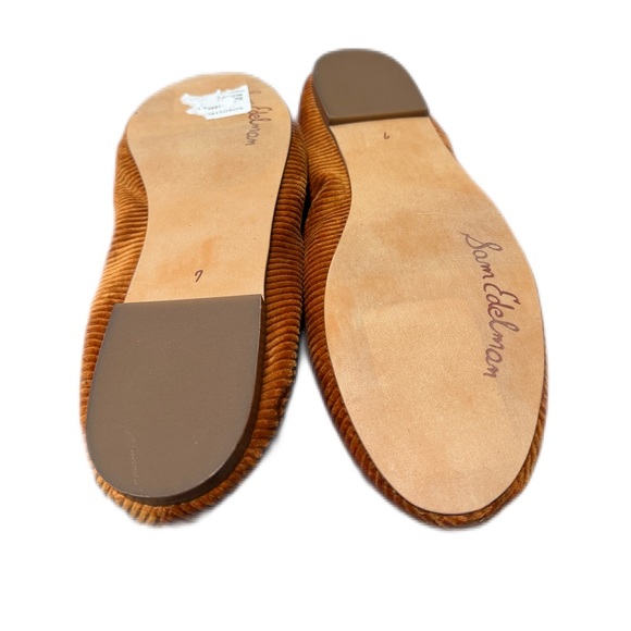 NWT Sam Edelman Felicia Flat Corduroy Size 7 Color Mustard - Picture 5 of 6